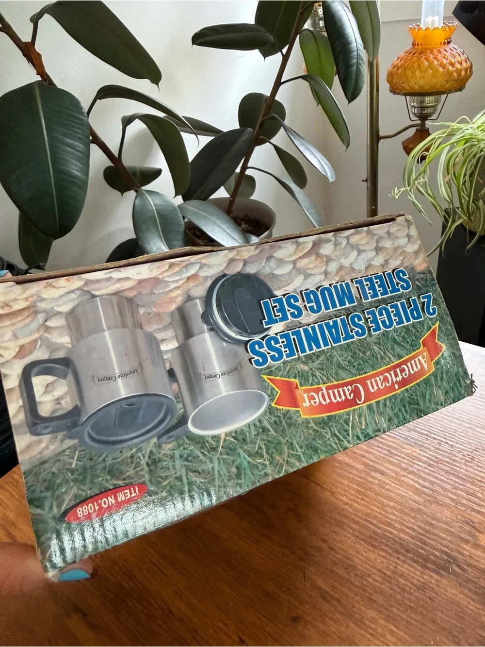 American Camper 2-Piece Stainless Steel Mug Set - Brushed Steel